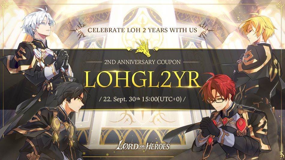 [Coupon] Celebrate 2nd Year of 'Lord of Heroes Global Debut'