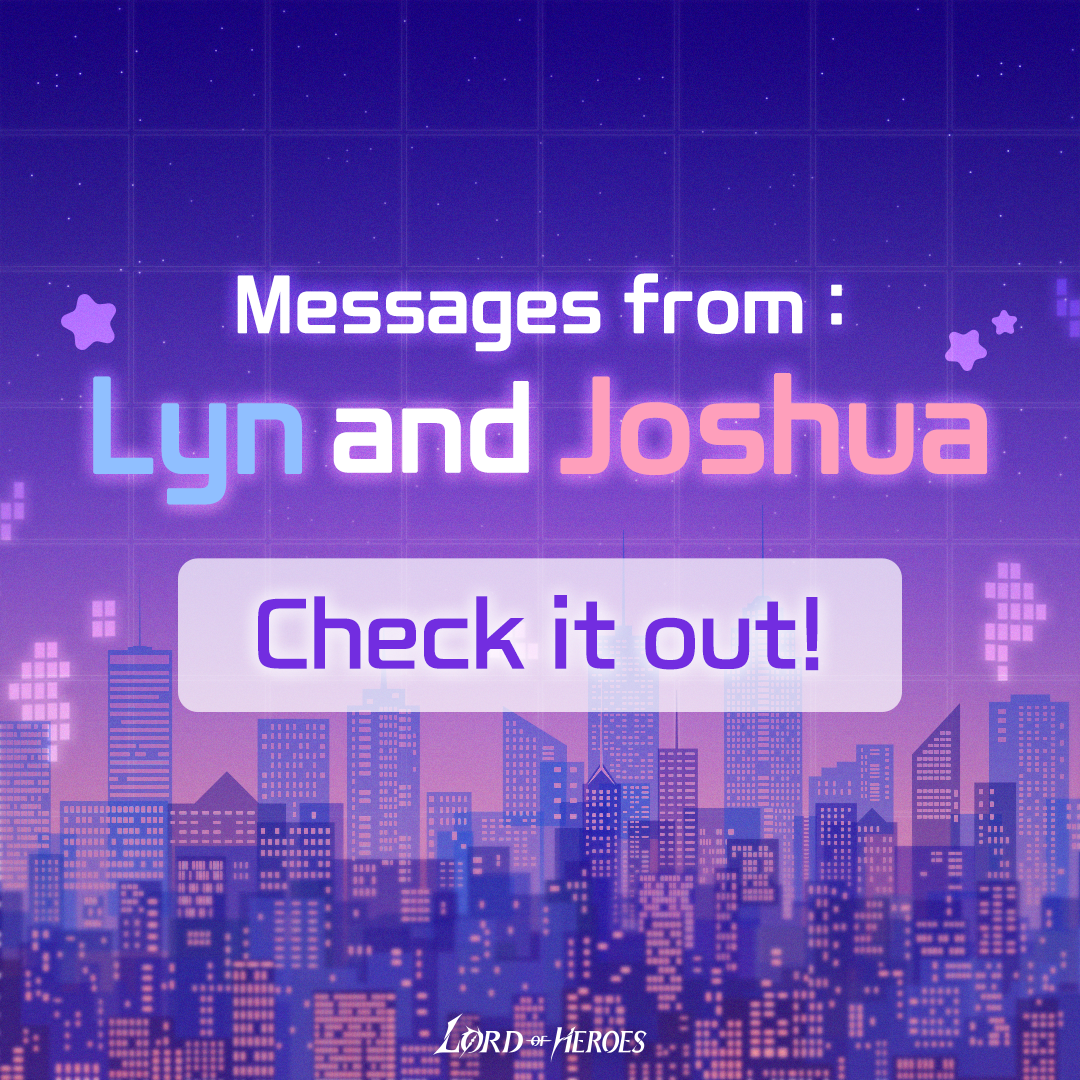 [Event Result] New message from: Lyn and Joshua